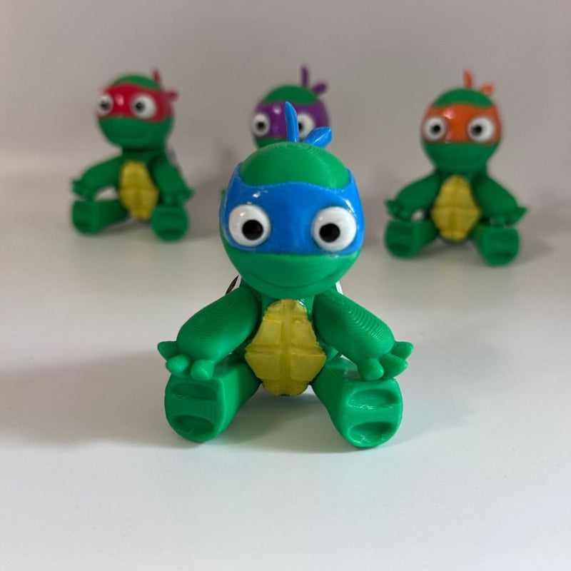 Blue Ninja Turtle 3D Printed Fidget Collectable