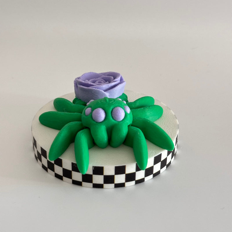 Pastel Petal Pouncer 3D Printed Fidget Spider Collectable