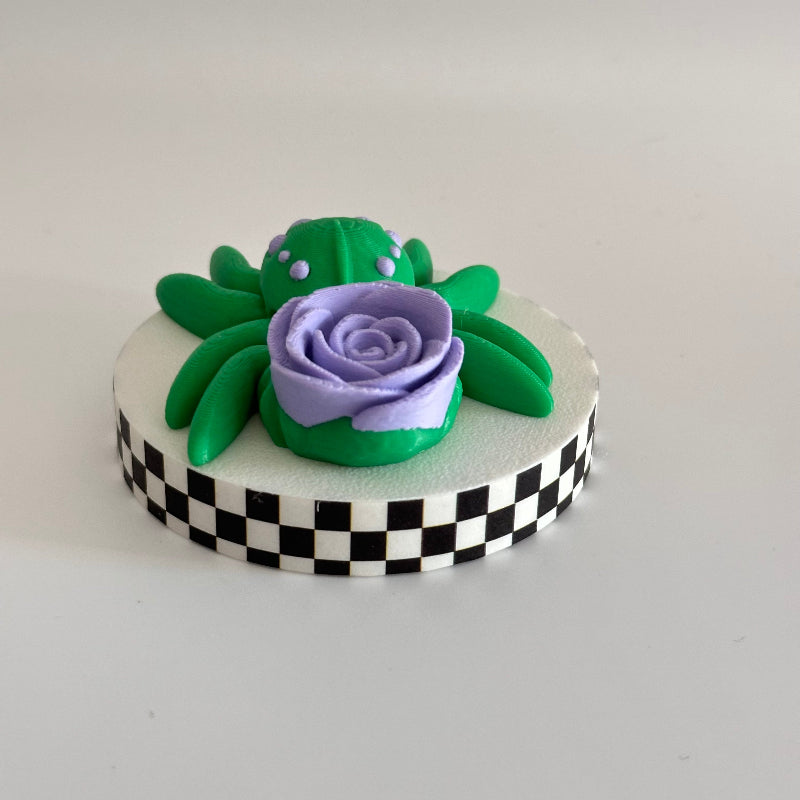 Pastel Petal Pouncer 3D Printed Fidget Spider Collectable