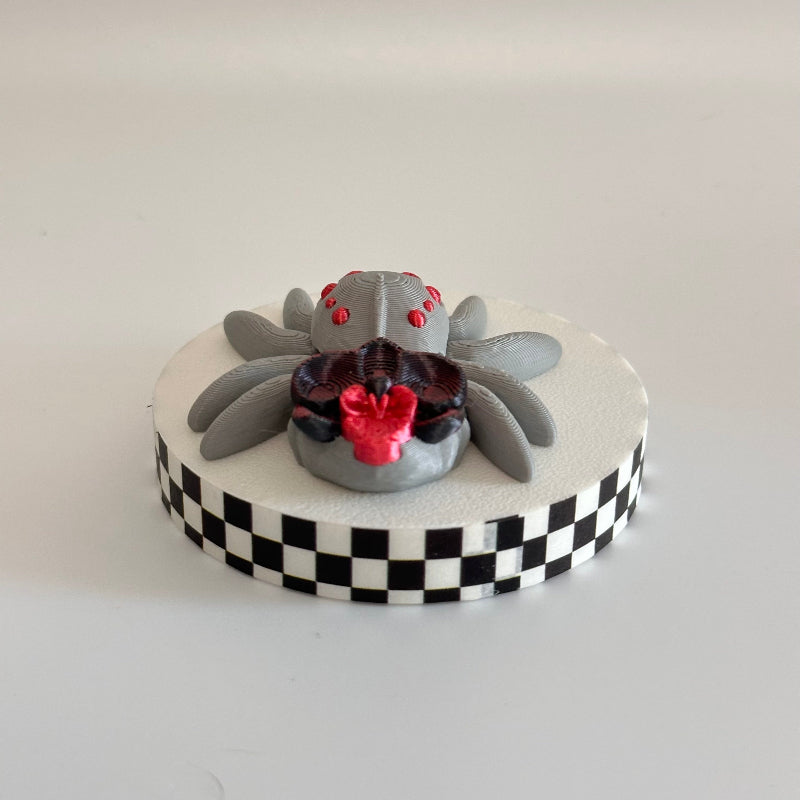 Crimson Phantom Jumper 3D Printed Fidget Spider Collectable