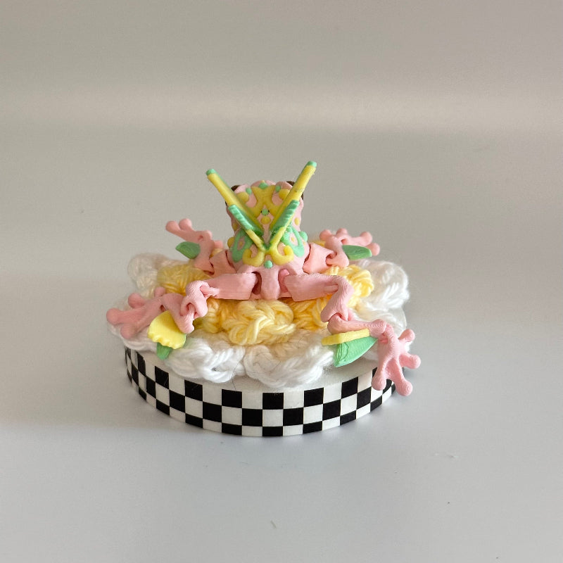 FlutterHops the Butterfly Frog 3D Printed Fidget Collectable