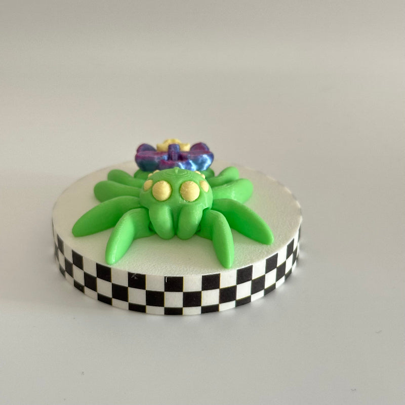 Zestful Orchid Hopper 3D Printed Fidget Spider Collectable