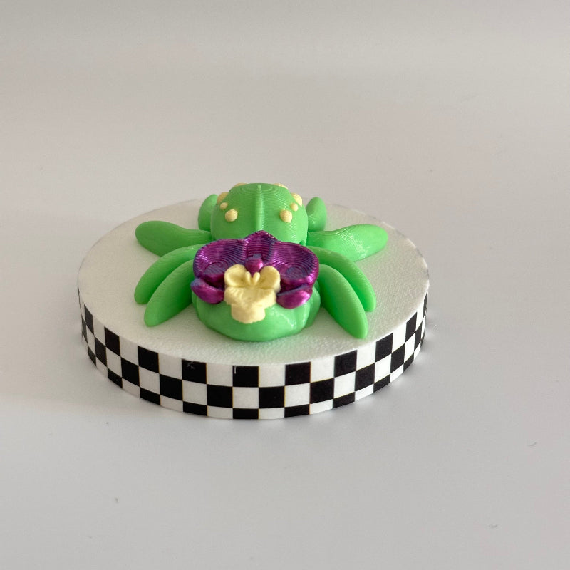 Zestful Orchid Hopper 3D Printed Fidget Spider Collectable
