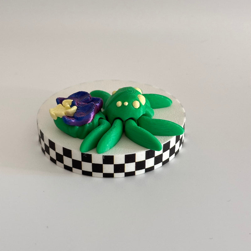 Orchid Bloom Leaper 3D Printed Fidget Spider Collectable