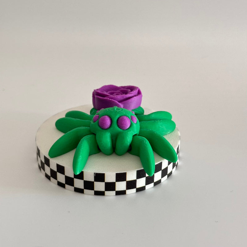 Amethyst Bloom Jumper 3D Printed Fidget Spider Collectable
