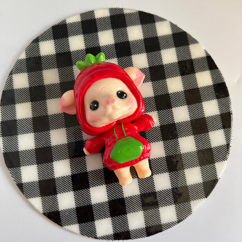 Berry Oink Delight 3D Printed Fidget Pig Collectable