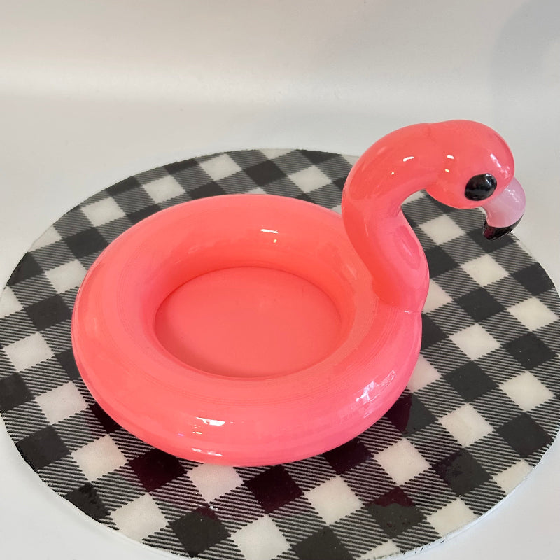 Flossie the Flamingo Floatie 3D Printed Trinket Tray Shelfie