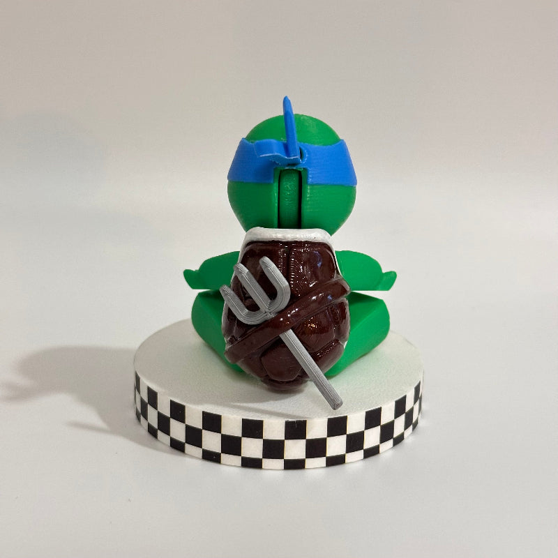 Blue Ninja Turtle 3D Printed Fidget Collectable