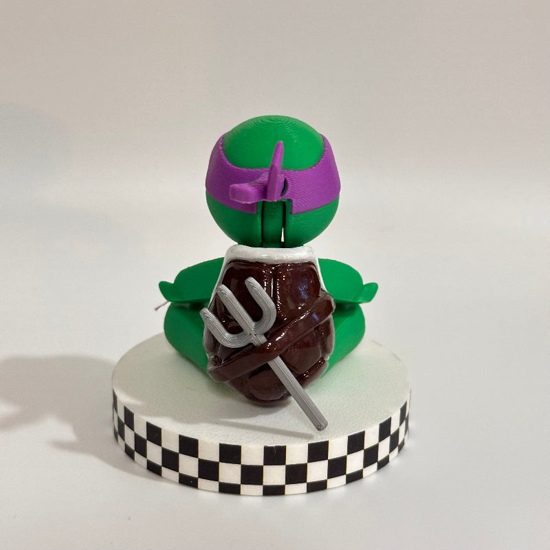 Purple Ninja Turtle 3D Printed Fidget Collectable