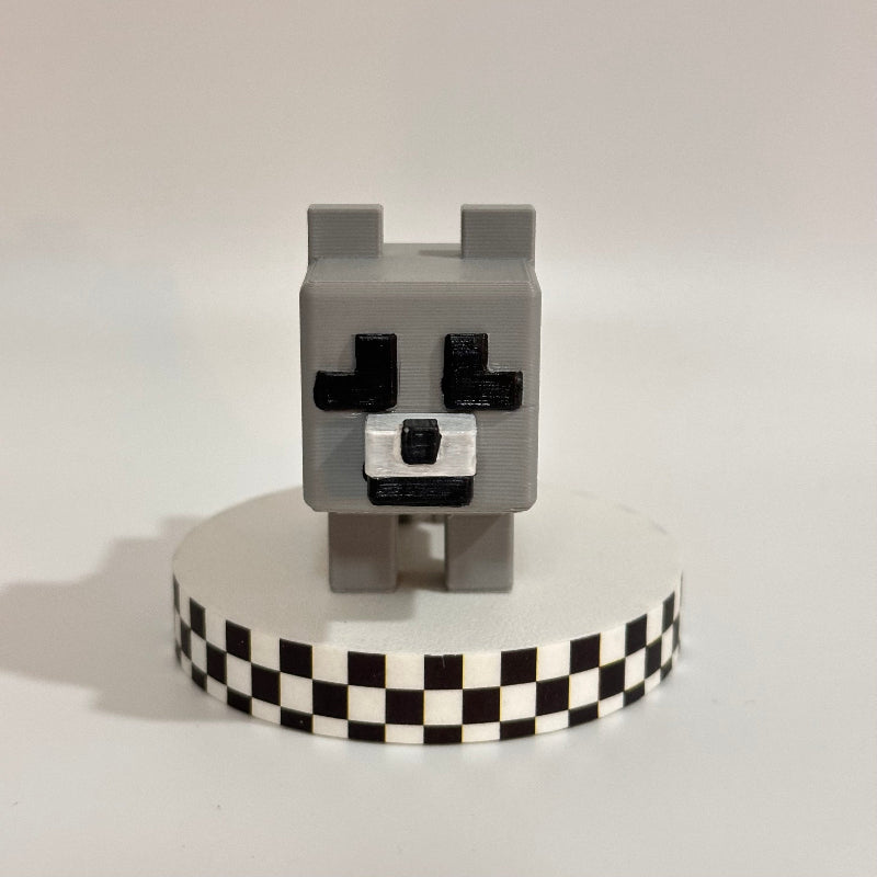 Minecraft Wolf 3D Printed Shelfie Collectable