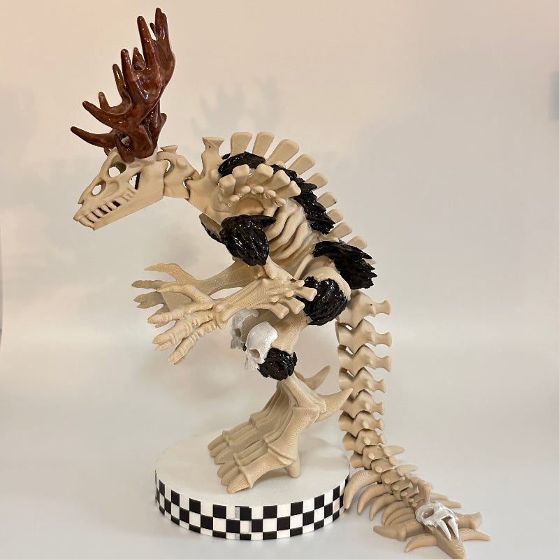 Skullspire The 3D Printed Fidget Collectable Cryptid Wendigo