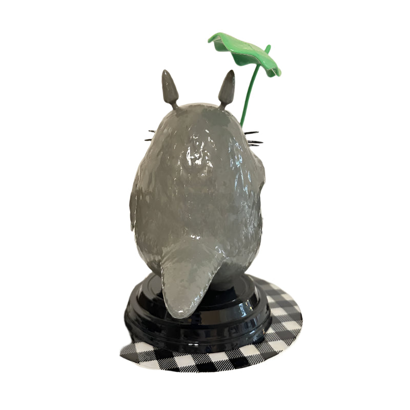 Totoro with Leaf Umbrella 3D Printed Shelfie Collectable