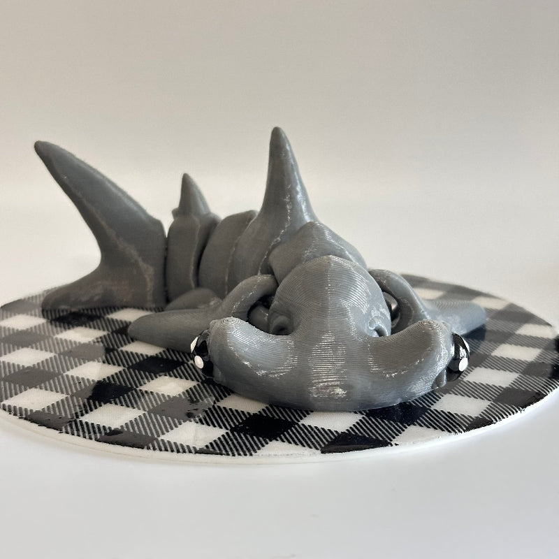 Bonky the Hammerhead 3D Printed Fidget Collectable