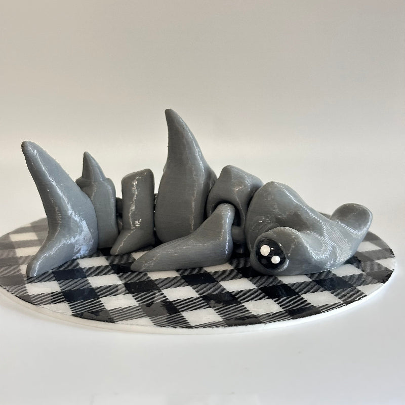 Bonky the Hammerhead 3D Printed Fidget Collectable