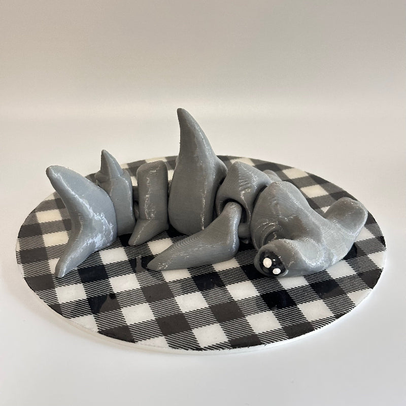 Bonky the Hammerhead 3D Printed Fidget Collectable
