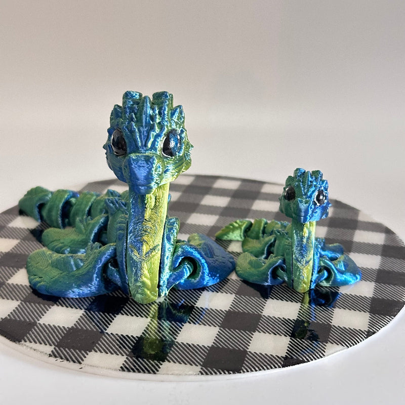 Nessie Noodle The Lochness Monster Cryptid 3D Printed Fidget Collectable