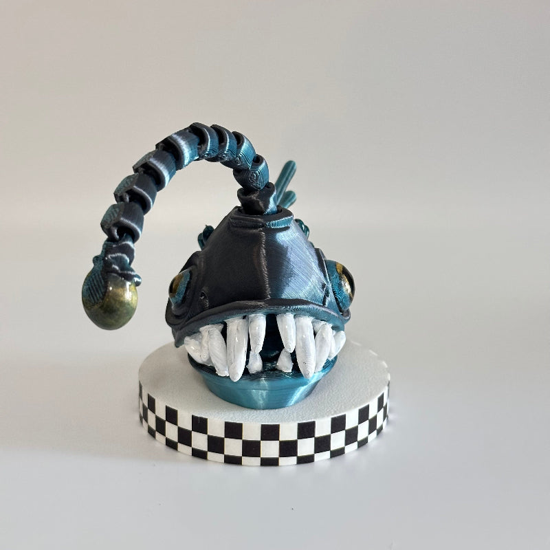 Glowy Gloom Angler Fish 3D Printed Fidget Collectable