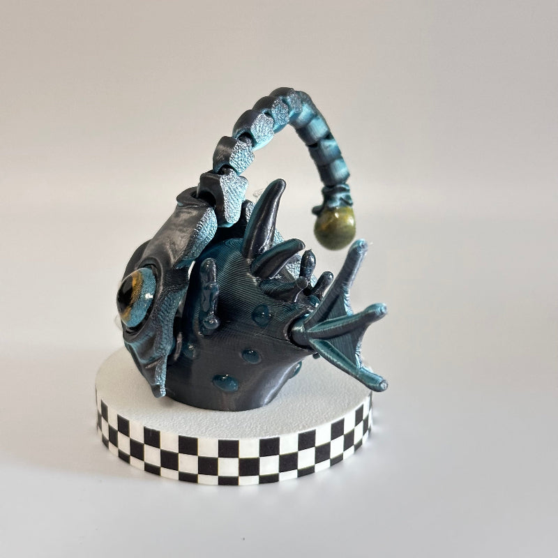 Glowy Gloom Angler Fish 3D Printed Fidget Collectable