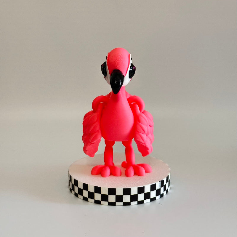 Ziggy The Flamingo 3D Printed Fidget Collectable