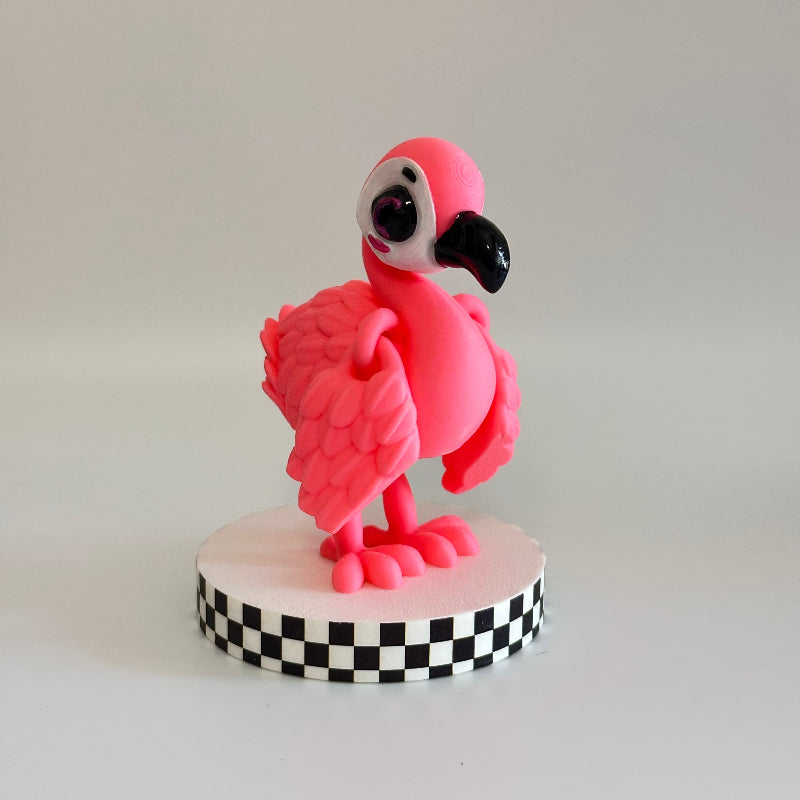 Ziggy The Flamingo 3D Printed Fidget Collectable
