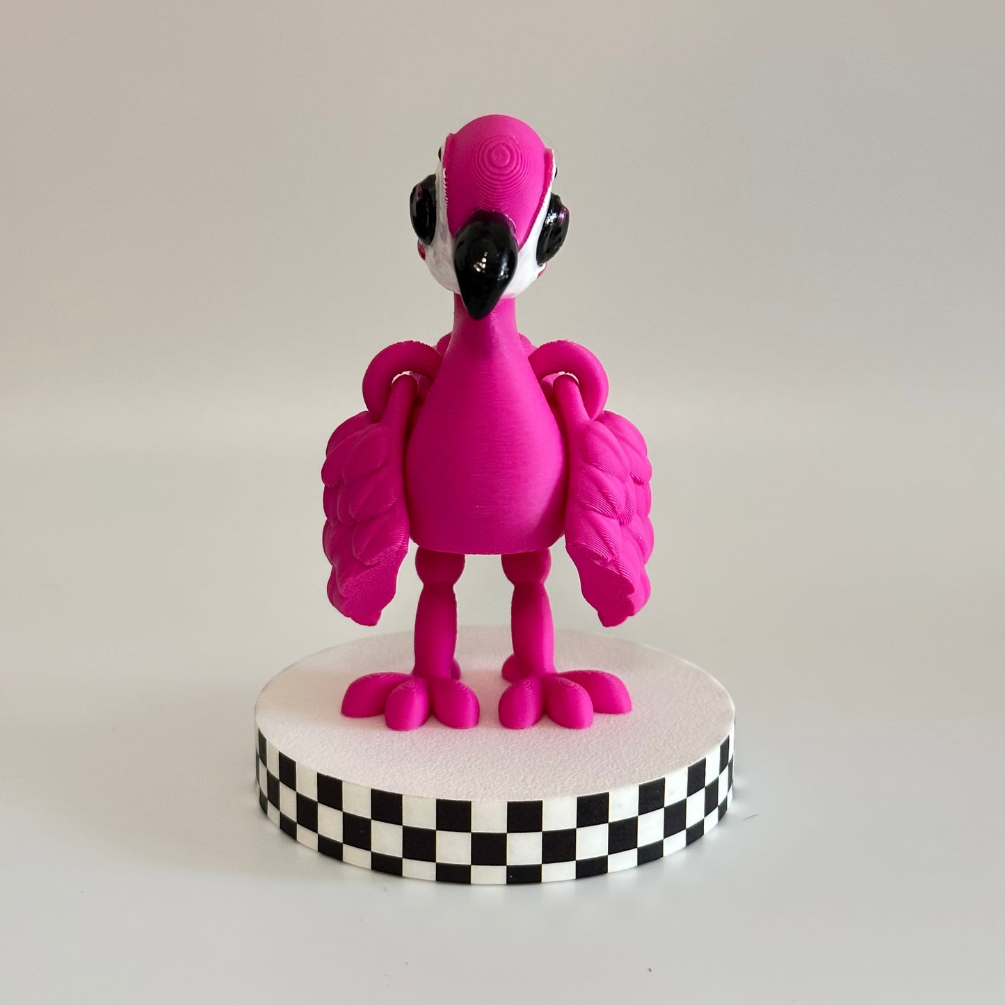 Flossie The Flamingo 3D Printed Fidget Collectable