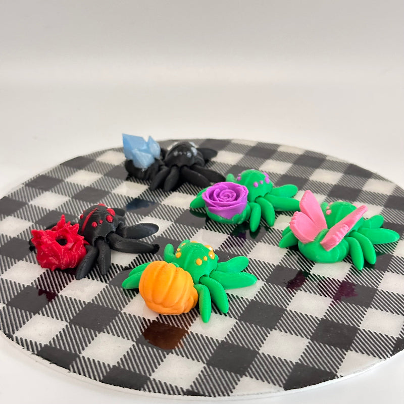 Mini Spiders 3D Printed Fidget Toy
