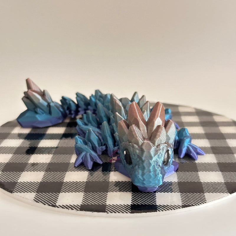 Brimora the Crystal Dragon 3D Printed Fidget Collectible