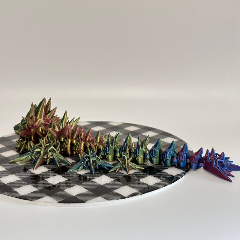 Thornflare the Spiked Dragon 3D Printed Fidget Collectible