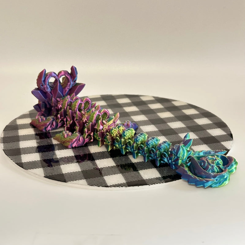 Crystara the Heart Dragon 3D Printed Fidget Collectible