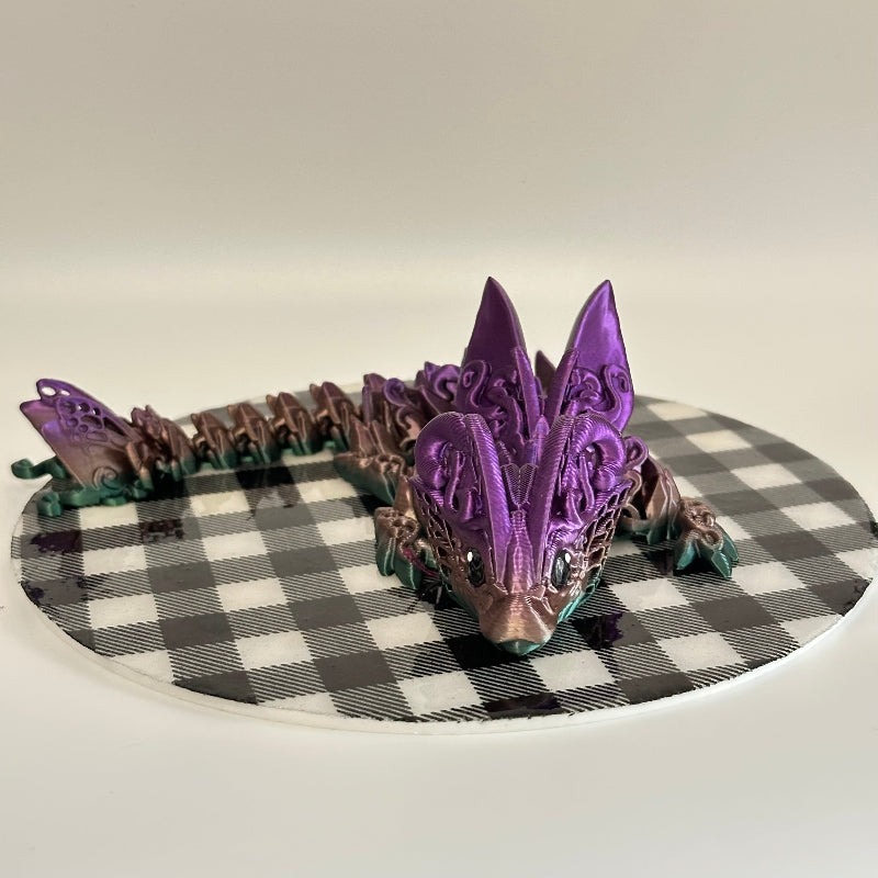 Sylphira the Butterfly Dragon 3D Printed Fidget Collectible