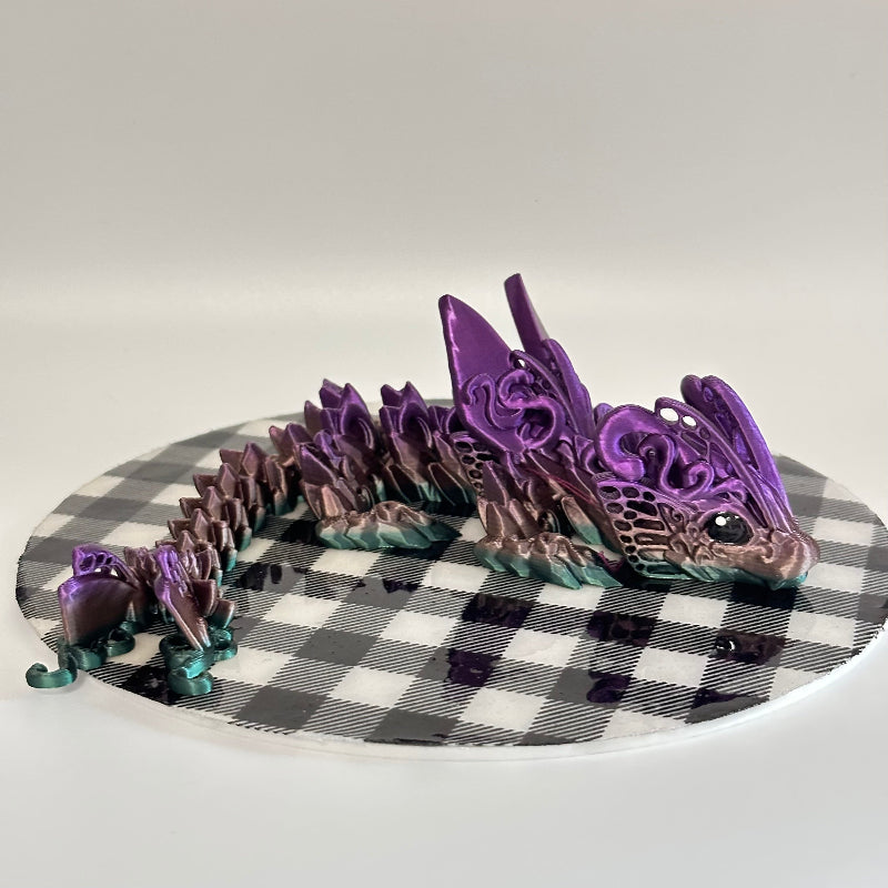 Sylphira the Butterfly Dragon 3D Printed Fidget Collectible