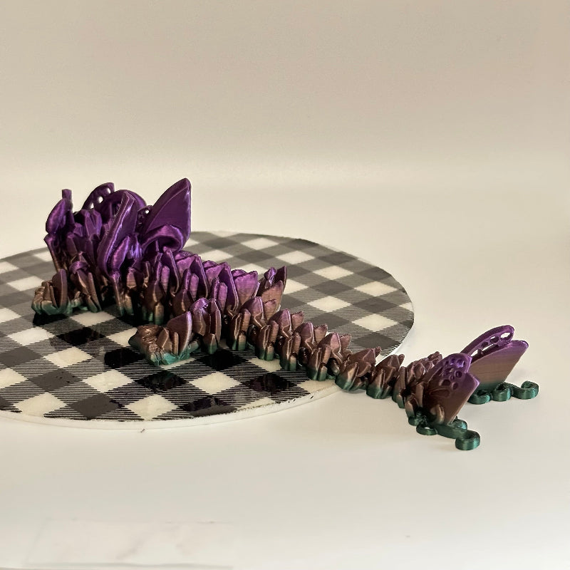 Sylphira the Butterfly Dragon 3D Printed Fidget Collectible