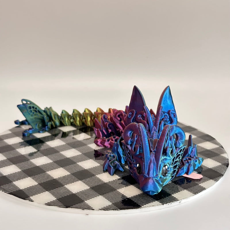 Aetherwing the Butterfly Dragon 3D Printed Fidget Collectible