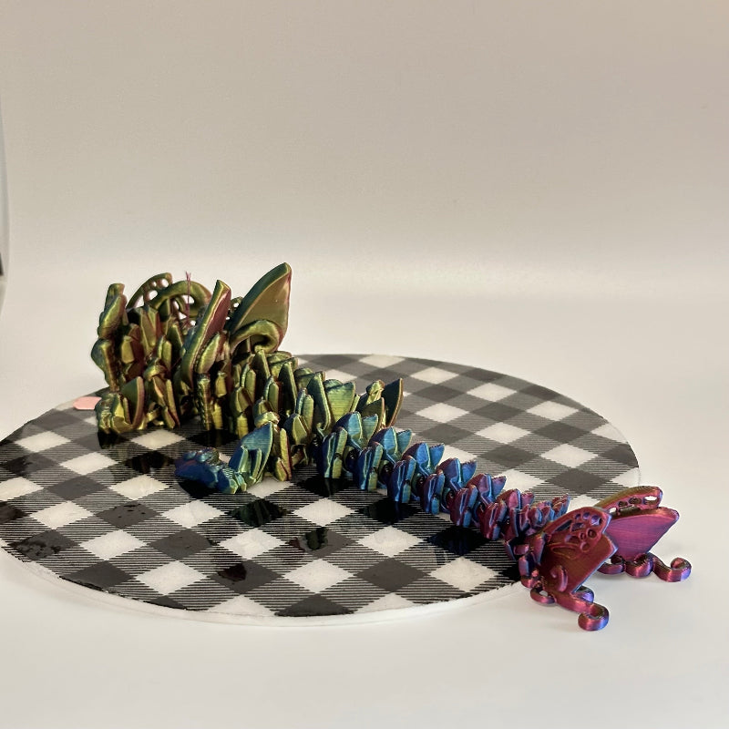 Aetherwing the Butterfly Dragon 3D Printed Fidget Collectible