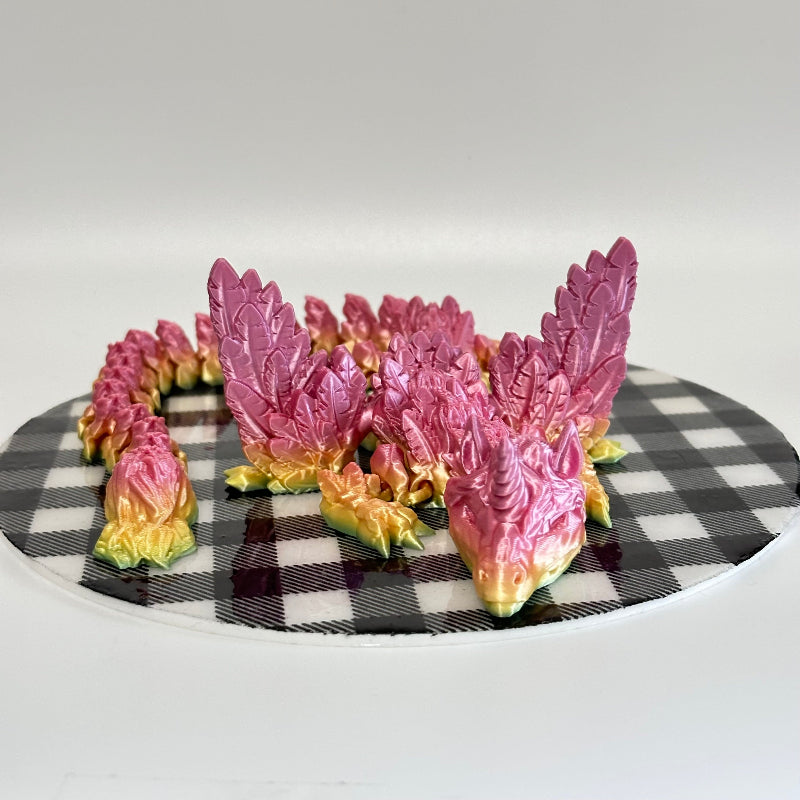 Solvaira the Alicorn Dragon 3D Printed Fidget Collectible