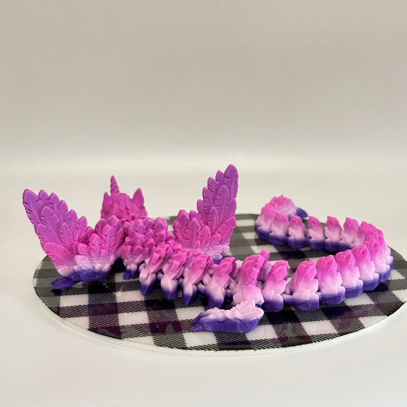 Lunastra the Alicorn Dragon 3D Printed Fidget Collectible