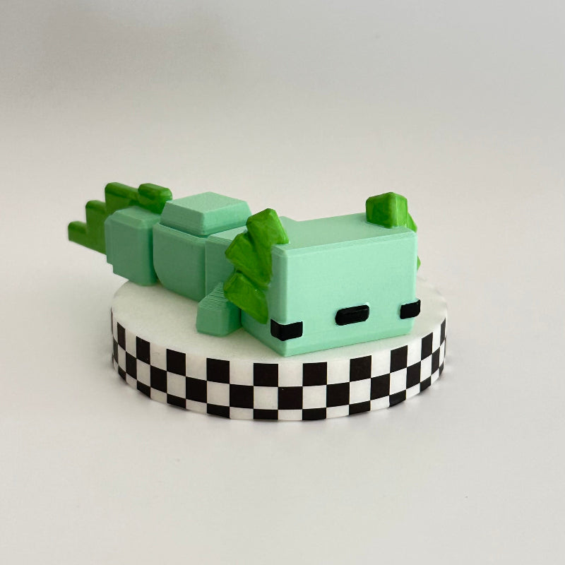 LimeBloxie The Bloxolotl 3D Printed Fidget Clicker Collectable