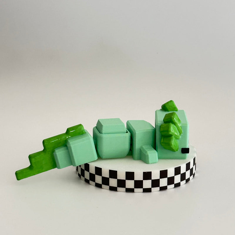 LimeBloxie The Bloxolotl 3D Printed Fidget Clicker Collectable