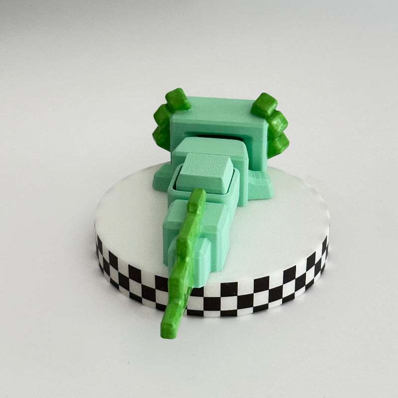 LimeBloxie The Bloxolotl 3D Printed Fidget Clicker Collectable