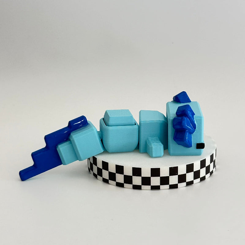 AquaBloxie The Bloxoltol 3D Printed Fidget Clicker Collectable