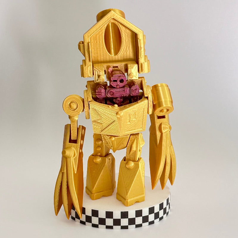 Gold BotSlicer 3D Printed Fidget Collectable