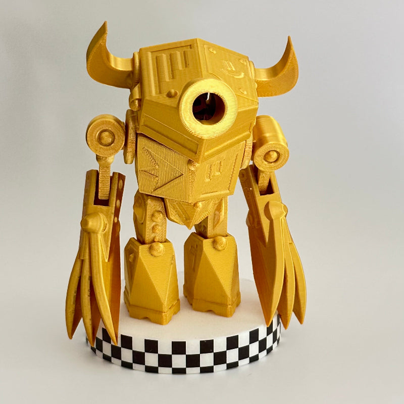 Gold With Horns BotSlicer 3D Printed Fidget Collectable