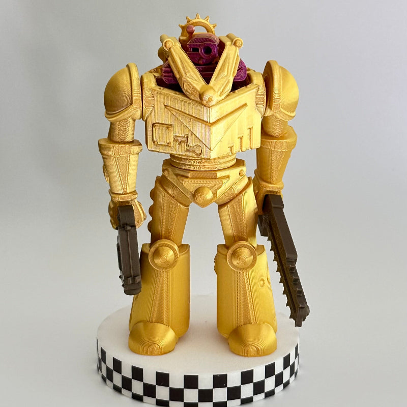 Gold Alien BotSlicer 3D Printed Fidget Collectable