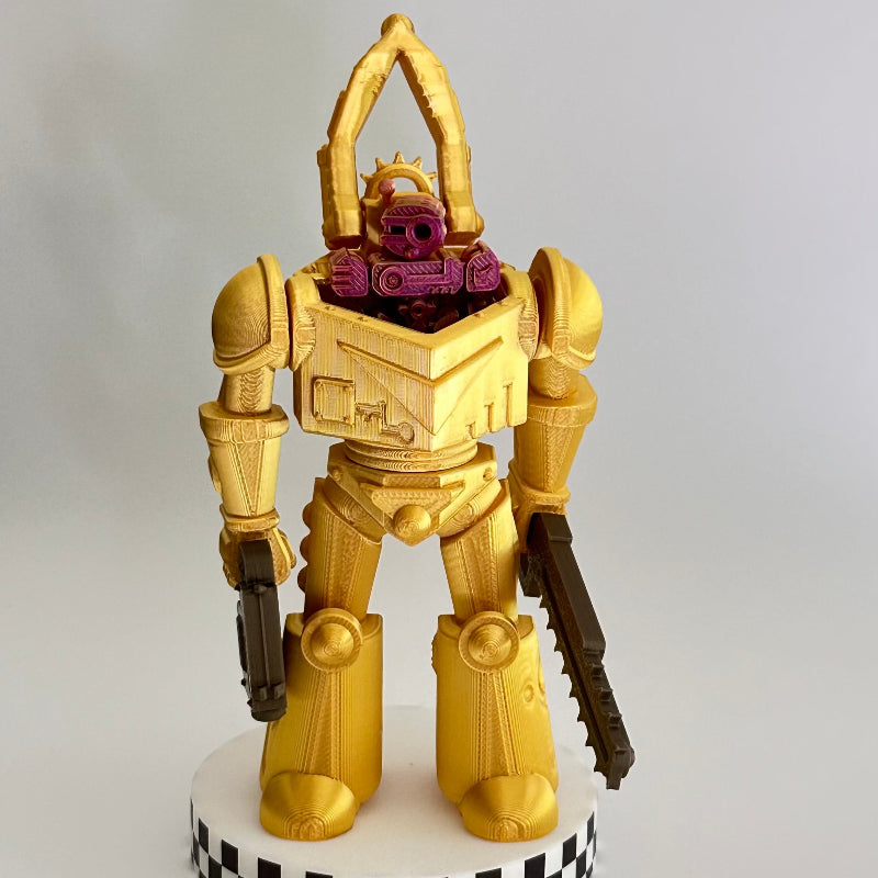 Gold Alien BotSlicer 3D Printed Fidget Collectable