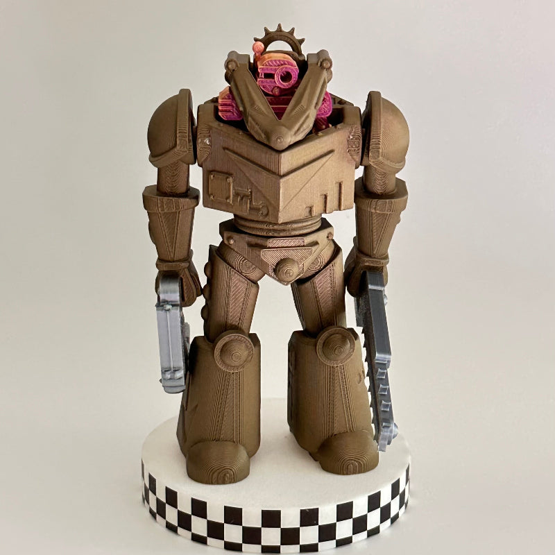 Bronze Alien BotSlicer 3D Printed Fidget Collectable