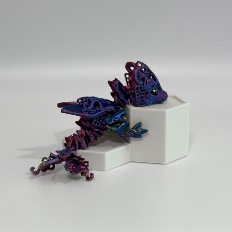 Pyralis the Butterfly Dragon 3D Printed Fidget Collectible