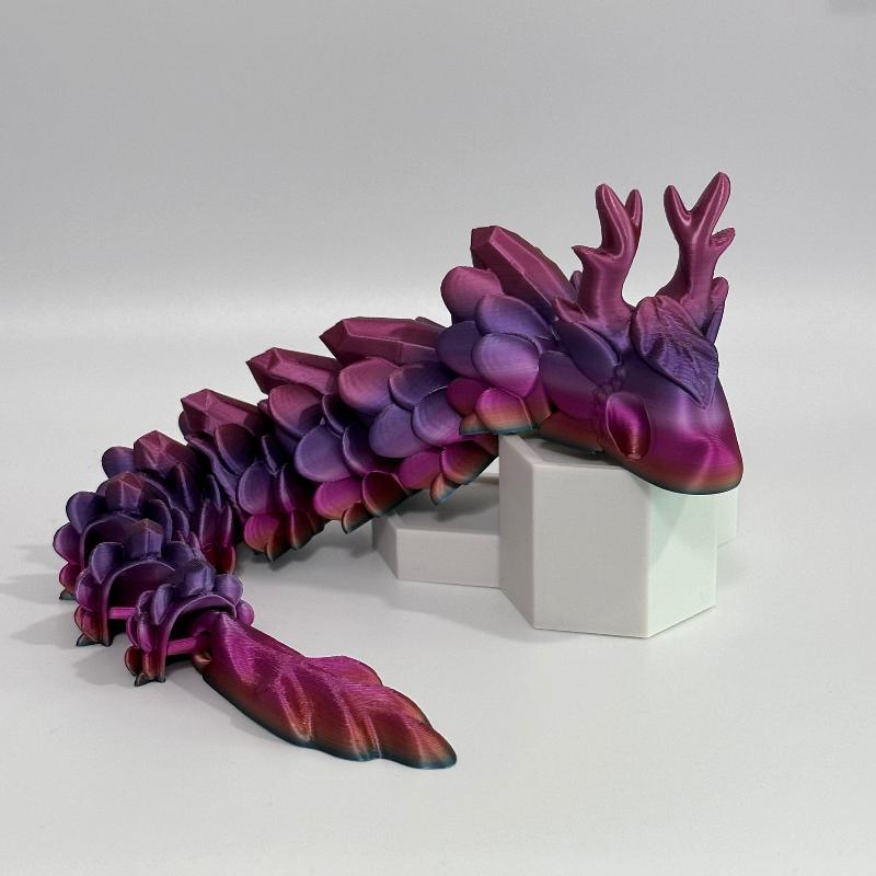 Large Luminara the Wish Dragon 3D Printed Fidget Toy