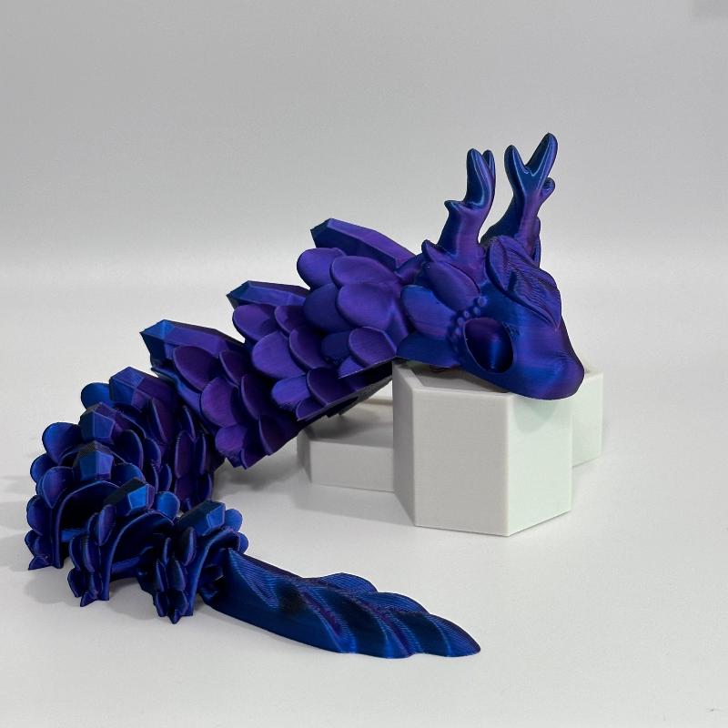 Large Nyxara the Wish Dragon 3D Printed Fidget Toy