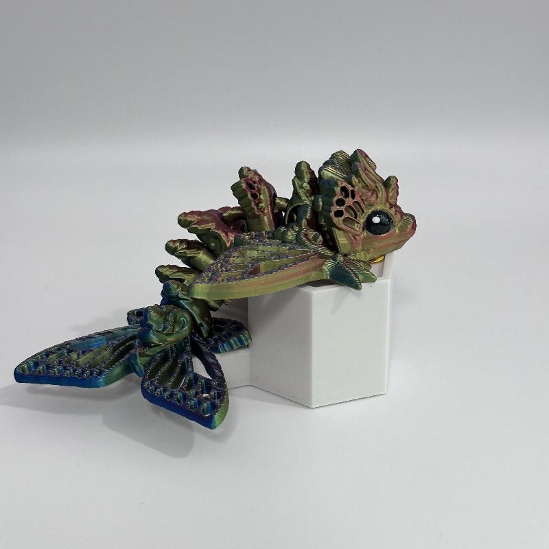 Auraflutter the Butterfly Wyvern 3D Printed Fidget Collectible