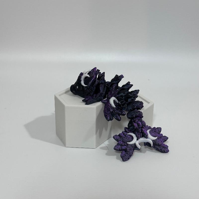 Lunastra the Moon Dragon 3D Printed Fidget Collectible
